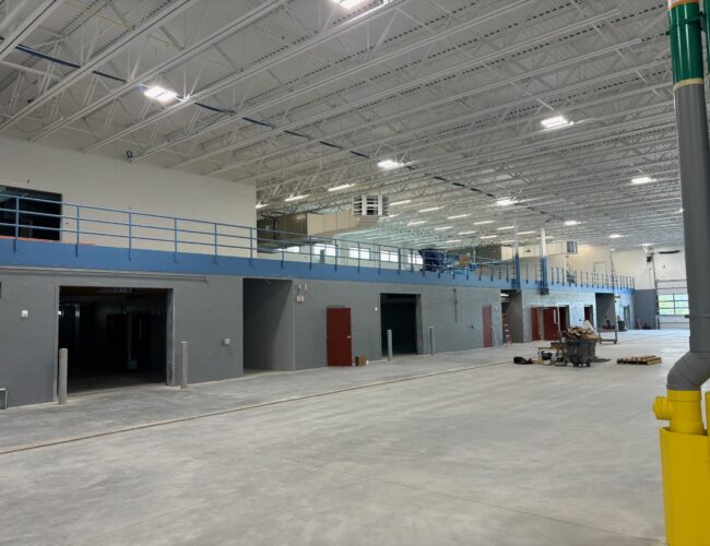 Painted Mezzanine Area at Germantown DPW