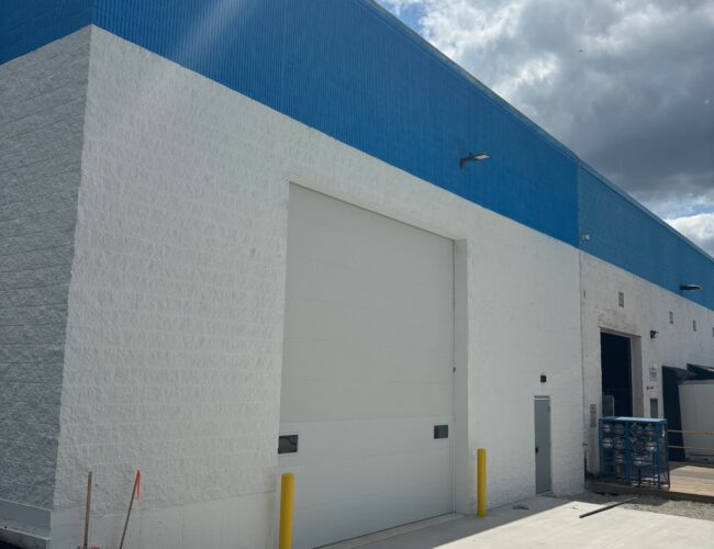 Painted CMU exterior at InPro Corporation